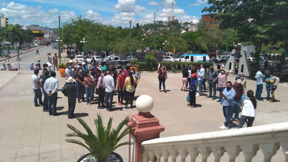 simulacro en la sierra mixteca del estado de Puebla